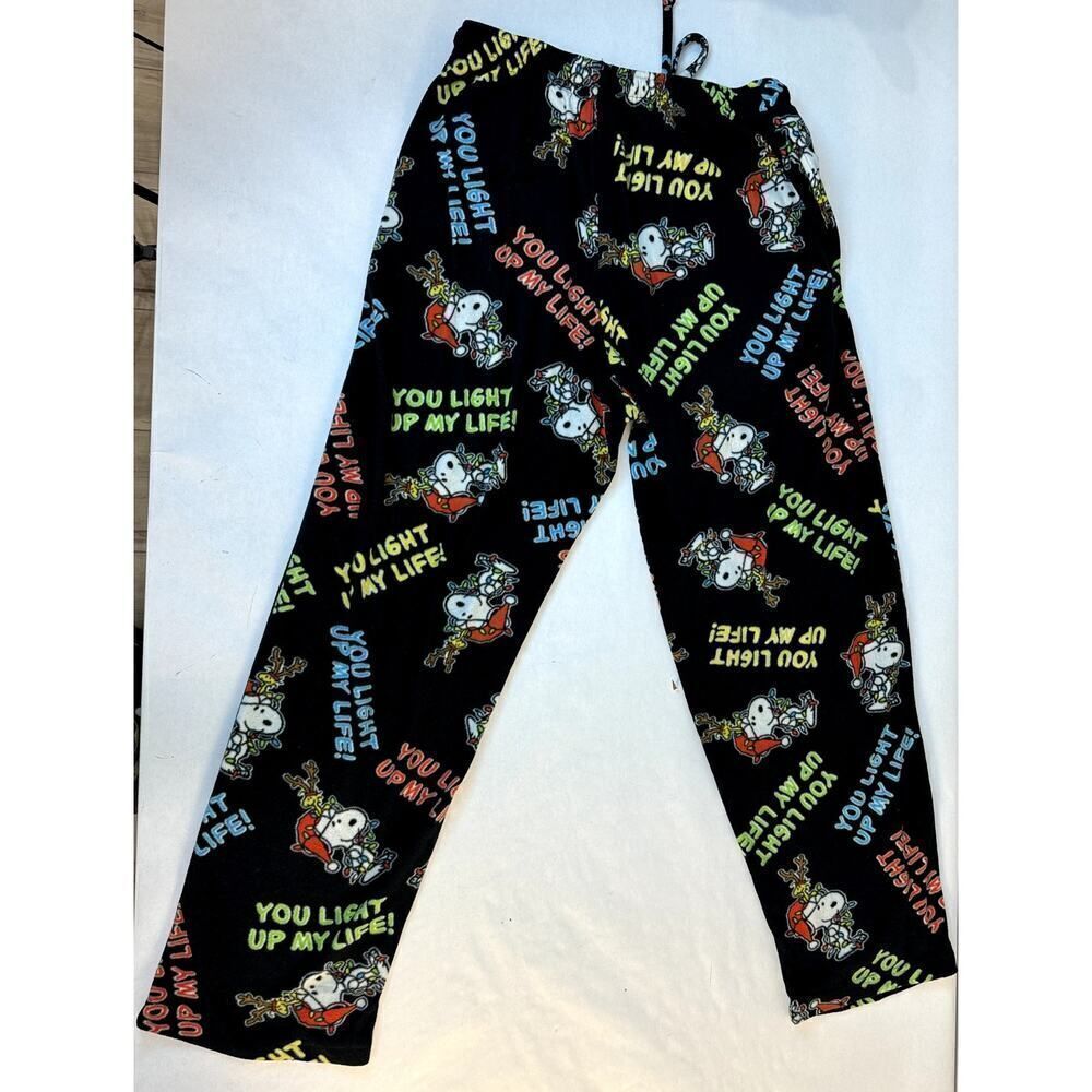 Snoopy Peanuts Christmas Pajama Pants You Light Up My Life - Men's Large (36-38)